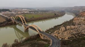 Puente sobre el Ebro en Sástago 