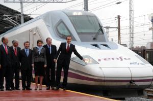 Inauguración de la llegada del AVE a Valladolid por el expresidente del Gobierno y leonés José Luis Rodríguez Zapatero 