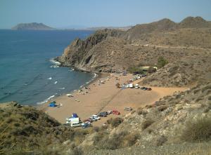Playa de Calnegre, en el municipio de Lorca, con clima árido