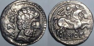 Anverso y reverso de la moneda con la inscripción Bascunes o Barscunes