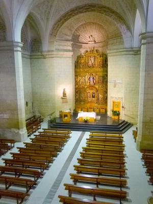 Aspecto del interior de la iglesia de Santa María de la Asunción
