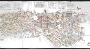Plano urbano de la ciudad de Albacete de 1776