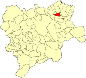 Término municipal de Jorquera en la provincia de Albacete