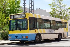 Autobús del servicio urbano de Ibi, mayo 2022