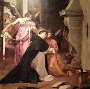 La tentación de Santo Tomás de Aquino. Velázquez 