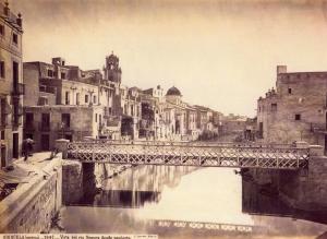 Puente de Poniente, año 1870