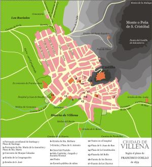 Extensión de Villena en 1859.