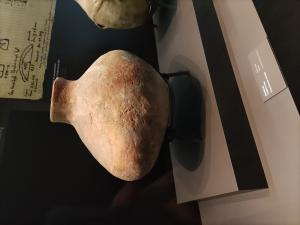 Botella cerámica lisa. Calcolítico. El Garcel 1. Colección Siret. Museo Arqueológico Nacional.