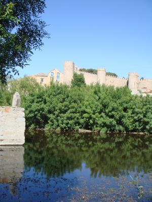 El río Adaja en Ávila