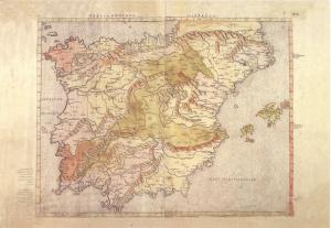 Mapa de España 1508 en donde aparece Boniglia