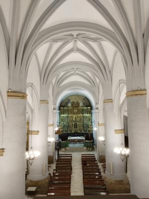 Nave central de la Iglesia Parroquial de Santa María del Valle