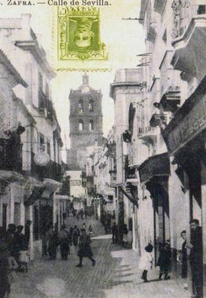 La calle Sevilla en una foto de principios del siglo XX