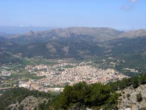 Vista aérea del pueblo de Andrach
