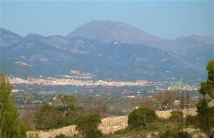 Vista de Lloseta y el Puig Tomir