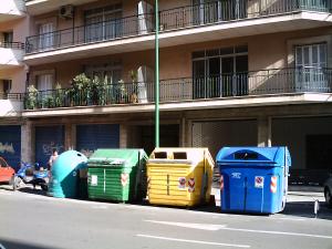 Contenedores selectivos de residuos urbanos 