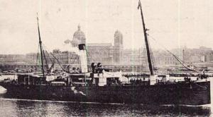El SS Mallorca que se hundió el 17 de enero de 1913 tras encallar en un arrecife en torno a Illa Redona