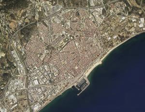 Vista aérea del núcleo urbano
