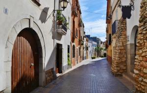 Una de las calles del casco histórico de Vilanova