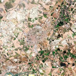 Vista satelital de la ciudad
