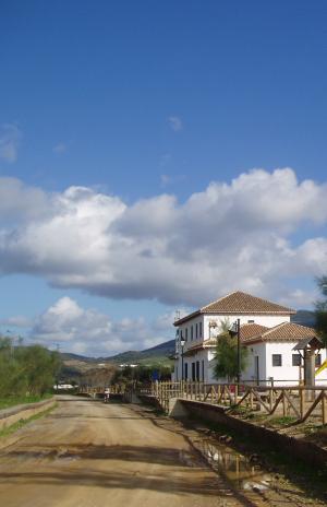 Estación de la Vía Verde de la Sierra cerca de Puerto Serrano.