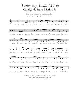 Cantiga de Santa María 371(imagen en pdf; texto)