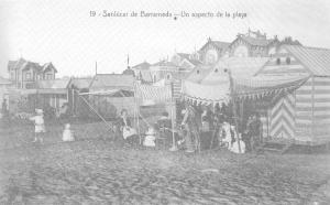 Playa de Sanlúcar a principios del siglo XX