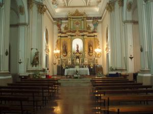Interior de la iglesia de San Miguel Arcángel