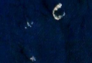 Vista aérea de las Islas Columbretes 