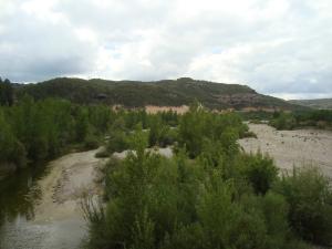 Río Bergantes a su paso por el término municipal de Palanques