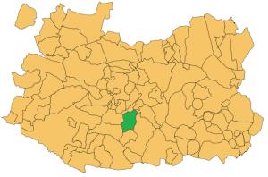 Término municipal de Aldea del Rey respecto a la provincia de Ciudad Real.