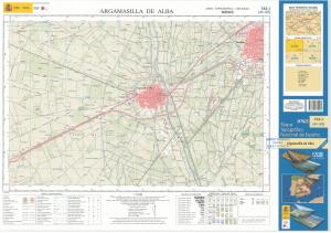 Hoja 762-I del Mapa Topográfico Nacional correspondiente a Argamasilla de Alba
