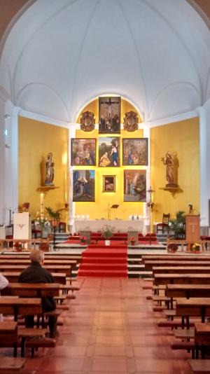 Interior de la Parroquia de Santa María Magdalena.