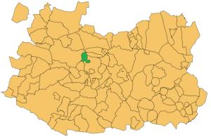 Término municipal de Picón respecto a la provincia de Ciudad Real.