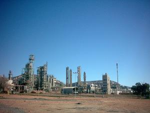 Vista de la refinería de Puertollano 