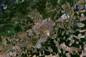 Vista satélite de la ciudad