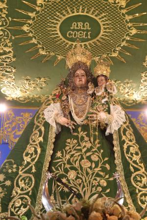 La Virgen de Araceli en la procesión de mayo.