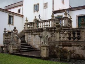 Escalinata posterior del pazo de Mariñán.