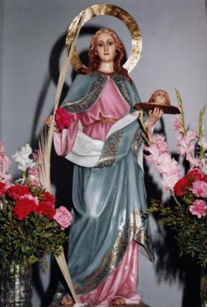 Santa Quiteria, patrona de Puebla del Salvador