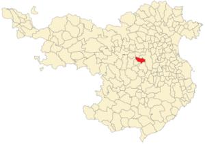 Situación de Fontcuberta en la provincia de Gerona