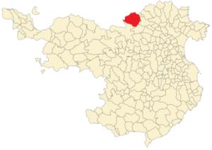 Situación de Massanet de Cabrenys en la provincia de Gerona.