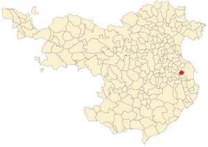 Situación de Ullá en la provincia de Gerona.