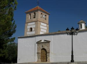 Vista de la Iglesia de la Anunciación, en Cortes de Baza