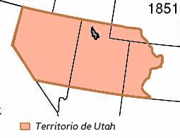 El Territorio de Utah en 1851.