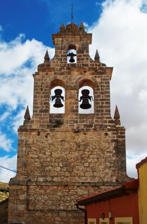 Campanario de la iglesia de San Miguel Arcángel de Argecilla
