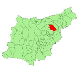 Localización del municipio en la provincia