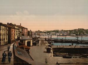 Vista del puerto en 1890