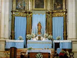 Altar de la Inmaculada en la festividad