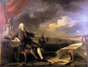 El Marqués de Pombal, sin proponérselo, contribuyó decisivamente al crecimiento inicial de La Higuerita. Pintura de Louis-Michel van Loo, 1766.