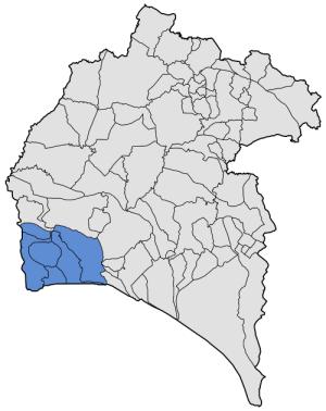Comarca de la Costa Occidental de Huelva.