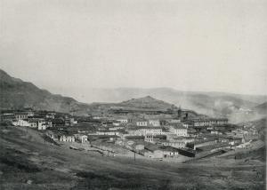 Vista del pueblo de Riotinto, 1892.